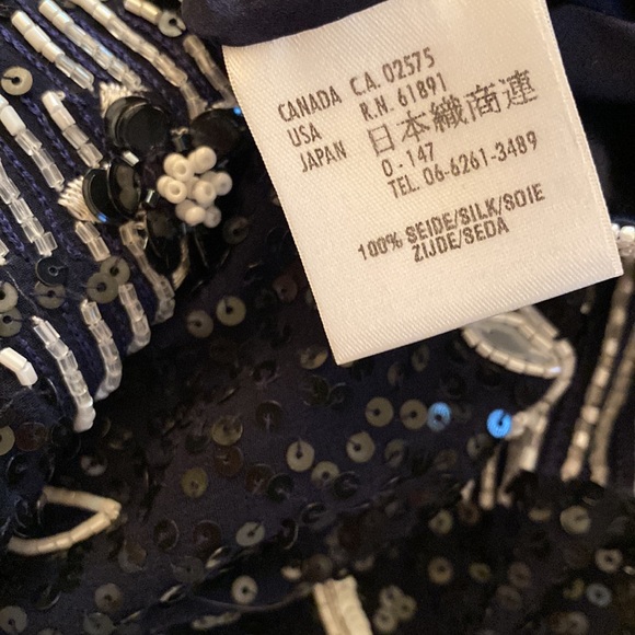 Escada 💯Silk Stunning All Sequin Full Silk Lined Camisole - Picture 7 of 16